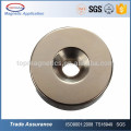 Melhor preço Super Strong Ring Loop Countersunk Magnet 30 x 10 mm Hole 6 mm Rare Earth neimbínio ímã cilindro 6mm